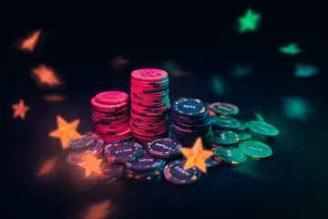 A man focused on his laptop with live stats in the background, highlighting the dedicated sports and gaming features of the TKPK mobile app.